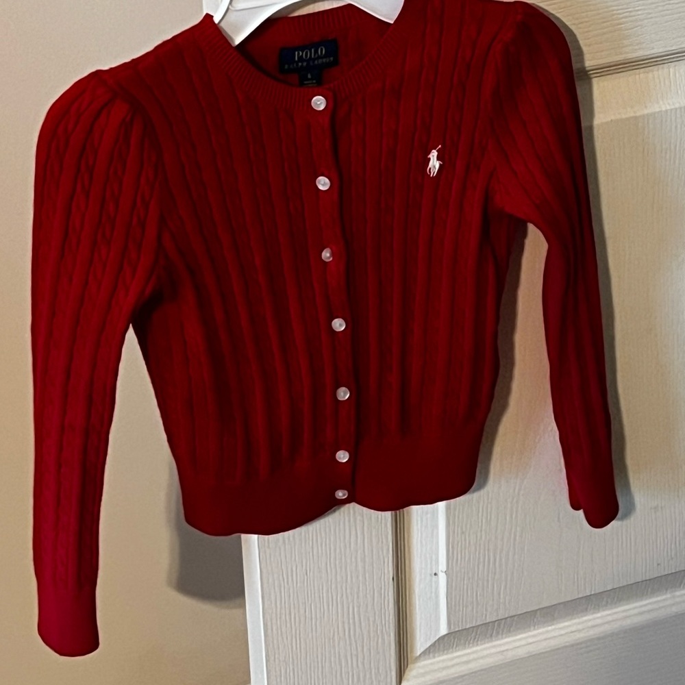 Polo Ralph Lauren Red sweater size 6